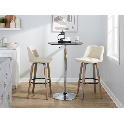 LumiSource Toriano Swivel 29.5'' Bar Stool Wayfair